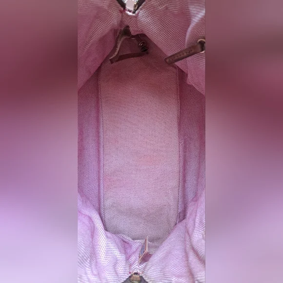 Vintage Dooney & Bourke Tan and Brown Logo Satchel - Picture 15 of 16